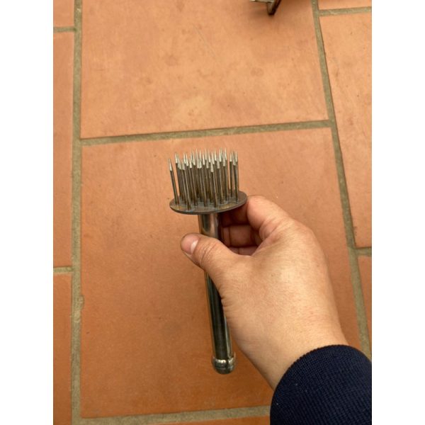 Dụng cụ xăm dần mềm thịt - bì lợn Inox cao cấp hình tròn
