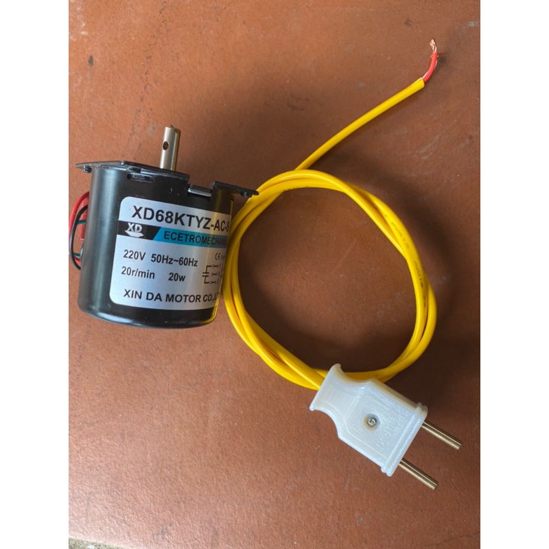 Mô tơ giảm tốc 220v - 20w - Chế Máy nướng thịt quay tự động