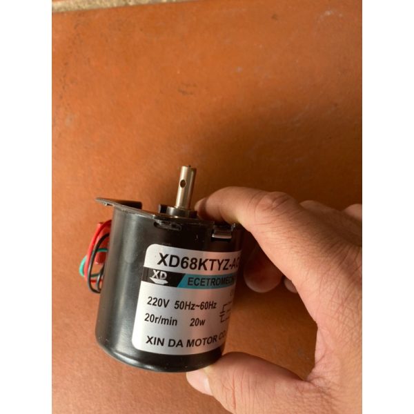Mô tơ giảm tốc 220v - 20w - Chế Máy nướng vịt