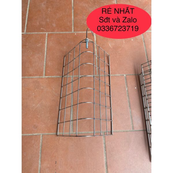 Vỉ nướng heo -lợn sữa- nướng lu quay tự động- inox cao cấp