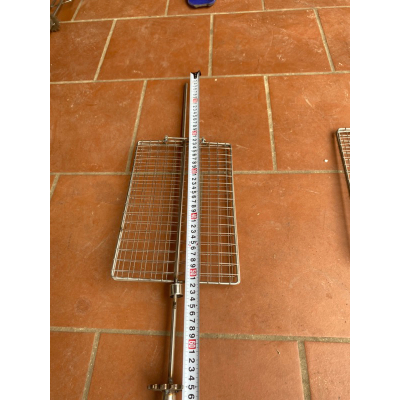 Vỉ Nướng thịt quay tự động - Cho máy nướng chạy xích to xe máy