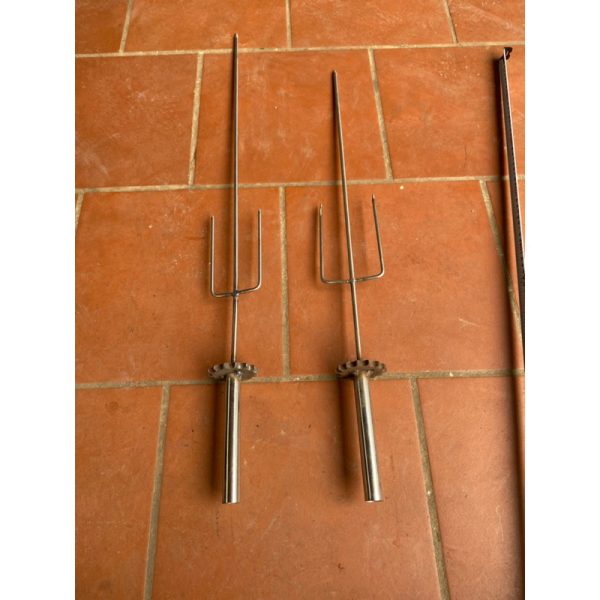 Xiên Nướng chân giò heo cho máy quay tự động - chạy xích to xe máy honda