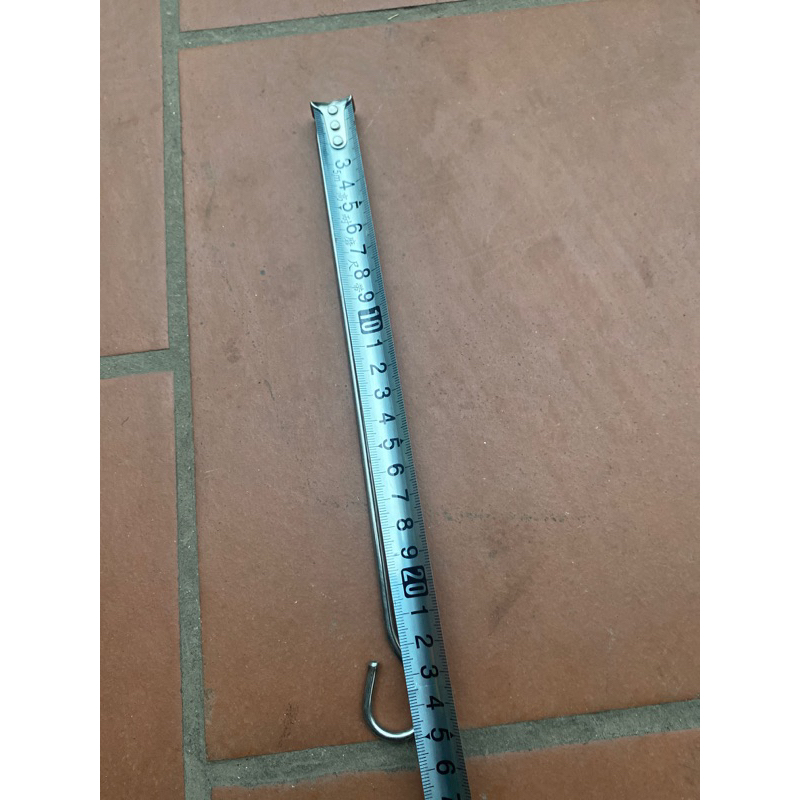 Ghim thịt 3 chỉ xiên nướng bằng inox 25cm