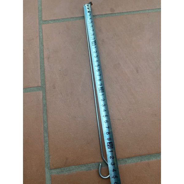 Ghim thịt 3 chỉ xiên nướng bằng inox 35cm