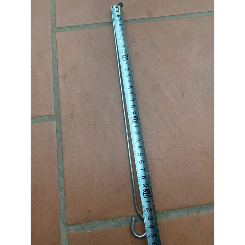 Ghim thịt 3 chỉ xiên nướng bằng inox 35cm