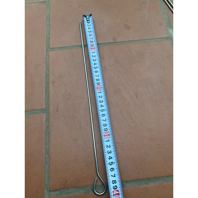 Ghim thịt 3 chỉ xiên nướng bằng inox 40cm