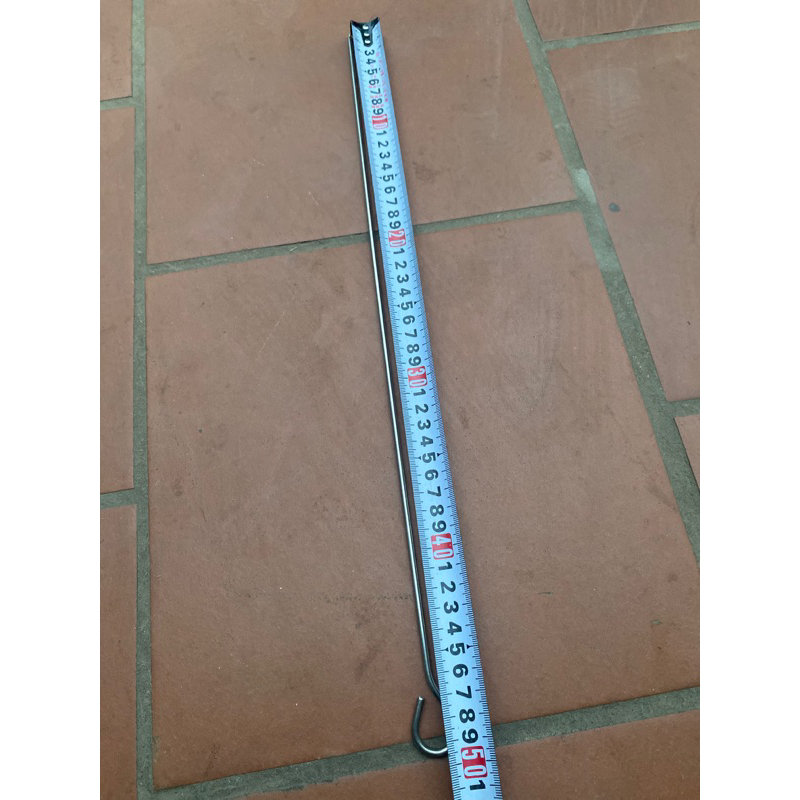 Ghim thịt 3 chỉ xiên nướng bằng inox 50cm